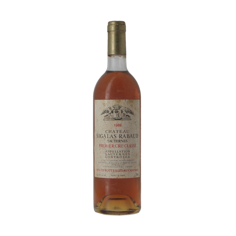 Chateau Sigala Rabaud 1988 Sauternes