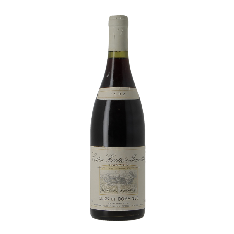 Corton Les Hautes Mourottes Grand Cru 1988 Les Terres Vineuses