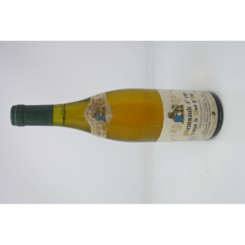 Meursault 1er Cru Sous Le Dos D'Ane 1989 Domaine Henri Clerc & Fils
