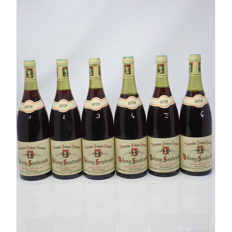 Volnay 1er Cru Les Santenots 1978 Domaine Prieur-Brunet