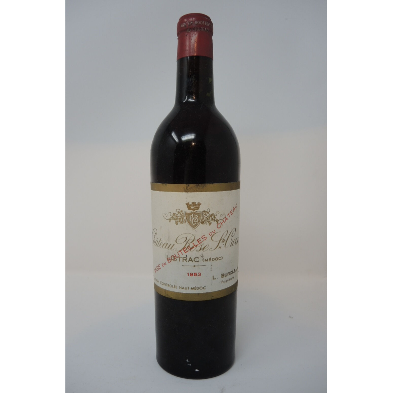 Chateau Rose Sainte Croix 1953 Listrac