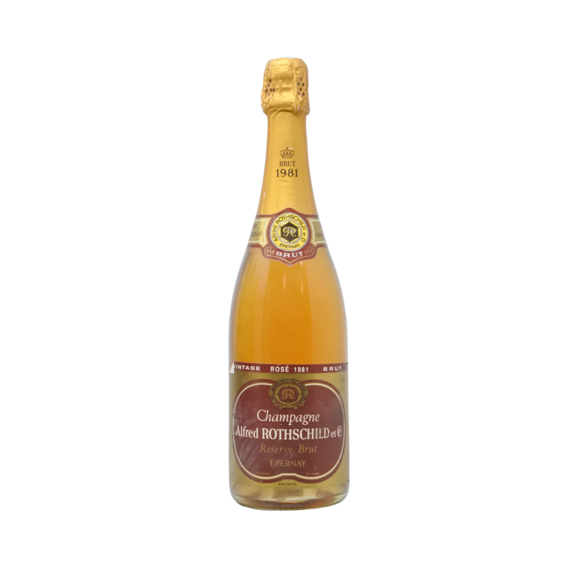 Champagne Brut Rose 1981 Alfred Rothschild Et Cie
