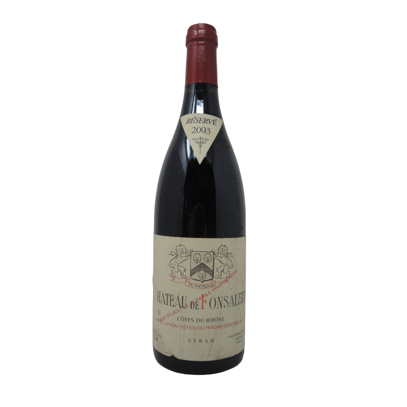 Chateau De Fonsalette Cuvee Syrah 2003 Scea Chateau Rayas