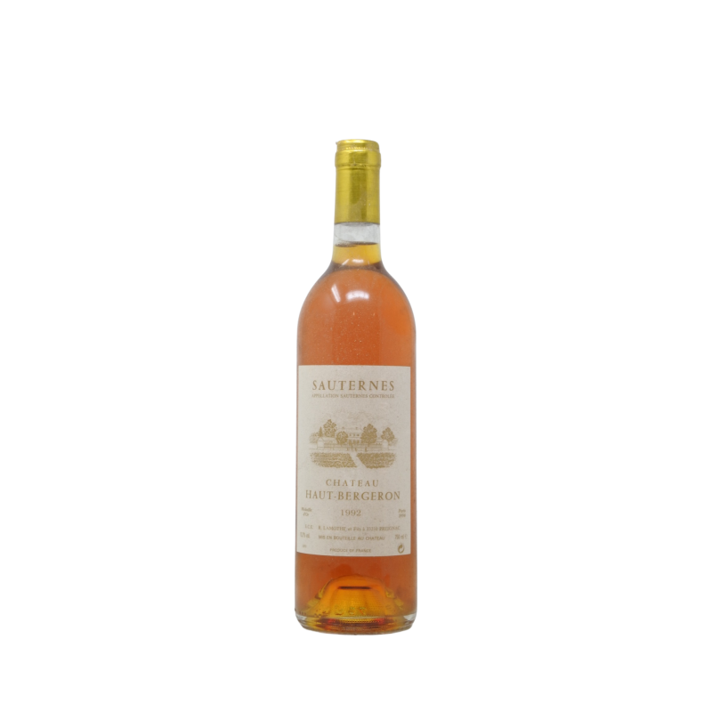 Chateau Haut Bergeron 1992 Sauternes