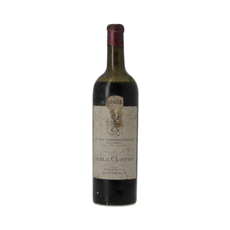 Chateau Grand Corbin-Despagne 1934 Saint-Emilion