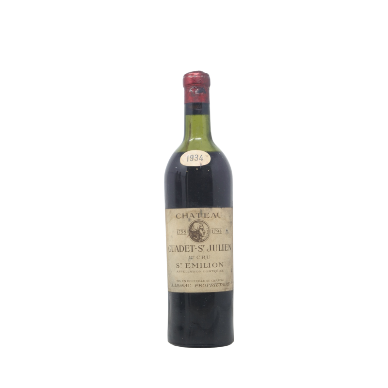 Chateau Guadet Le Franc Grace Dieu 1934 Saint-Emilion